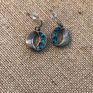 Touchstone Crystal Sculpted Circle earrings